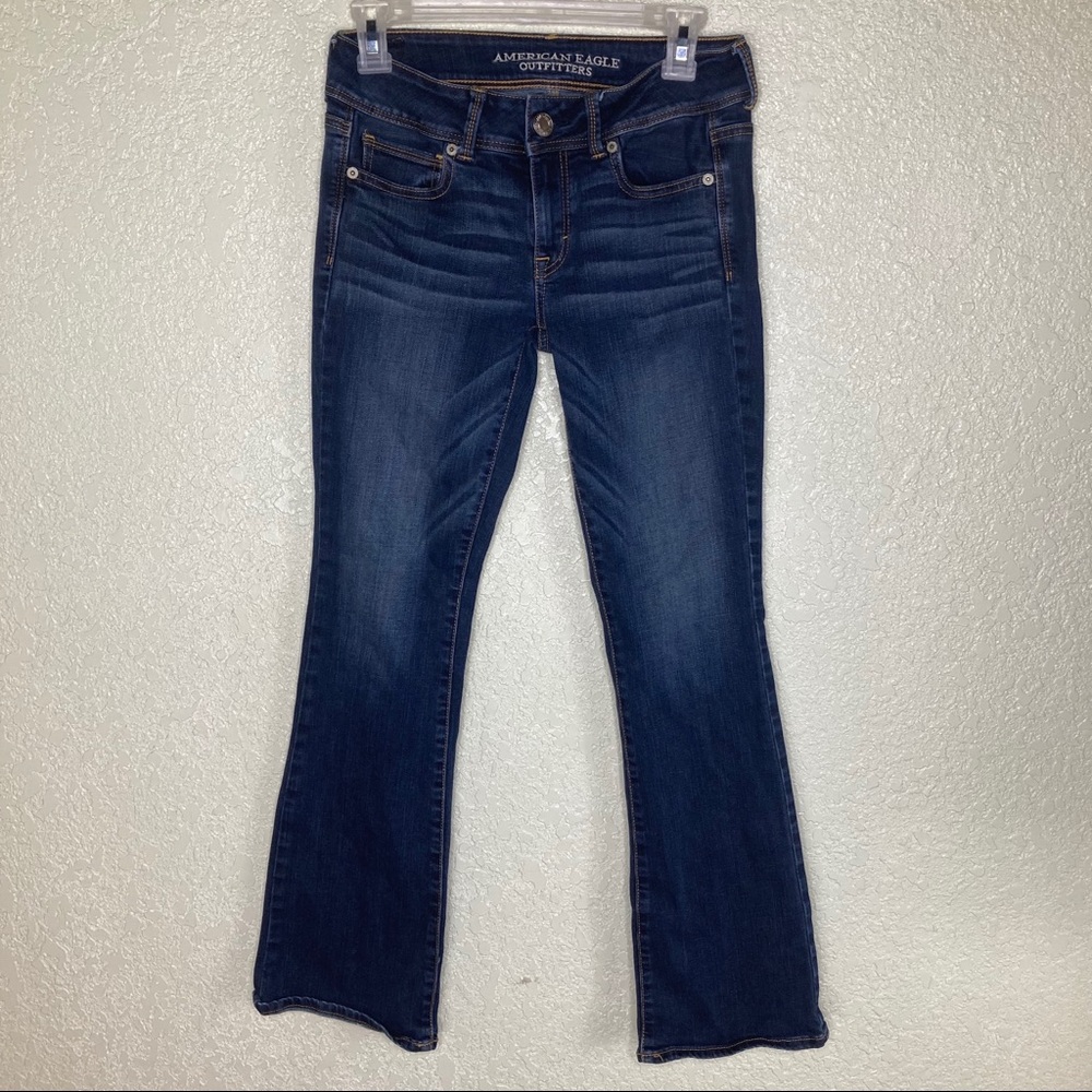 American Eagle Kick Boot Size 4 Dark Wash